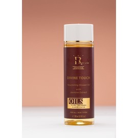 Renora | Nourishing Shower Oil | Divine Touch | Body Oil| Moisturising, Soft Skin | Natural Ingredients, Jojoba, Madamia and Almond, Castor and Jasmine Oil | All Skin Types | 200 ml