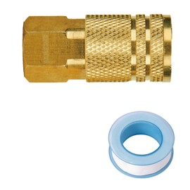 SUNGATOR RV and Camper Winterize Blow Out Plug, 2-Pack Brass Water Blowout Fittings with Quick Connect, 3/4" GHT Antifreeze Sprinkler Adapter for Travel Trailers, Water Lines, Motorhome