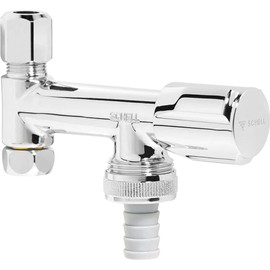 SCHELL SCH033740699 Comfort Valve with Backflow Preventer 3/8-Inch Chrome