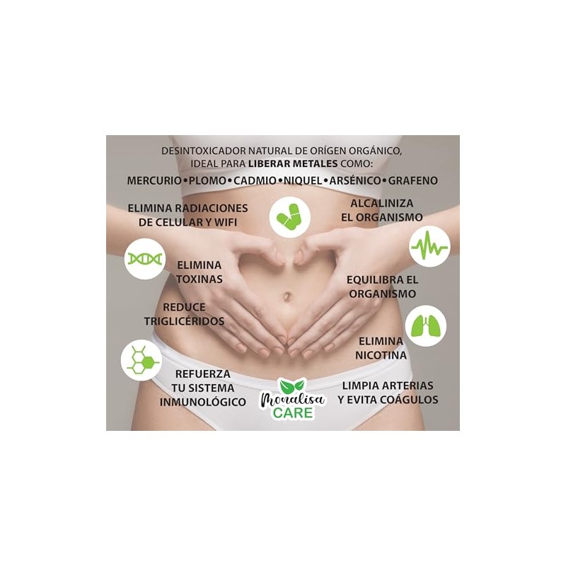 Zeolita Clinoptilolita Orgánica Micronizada Premium 180 Cápsulas Veganas