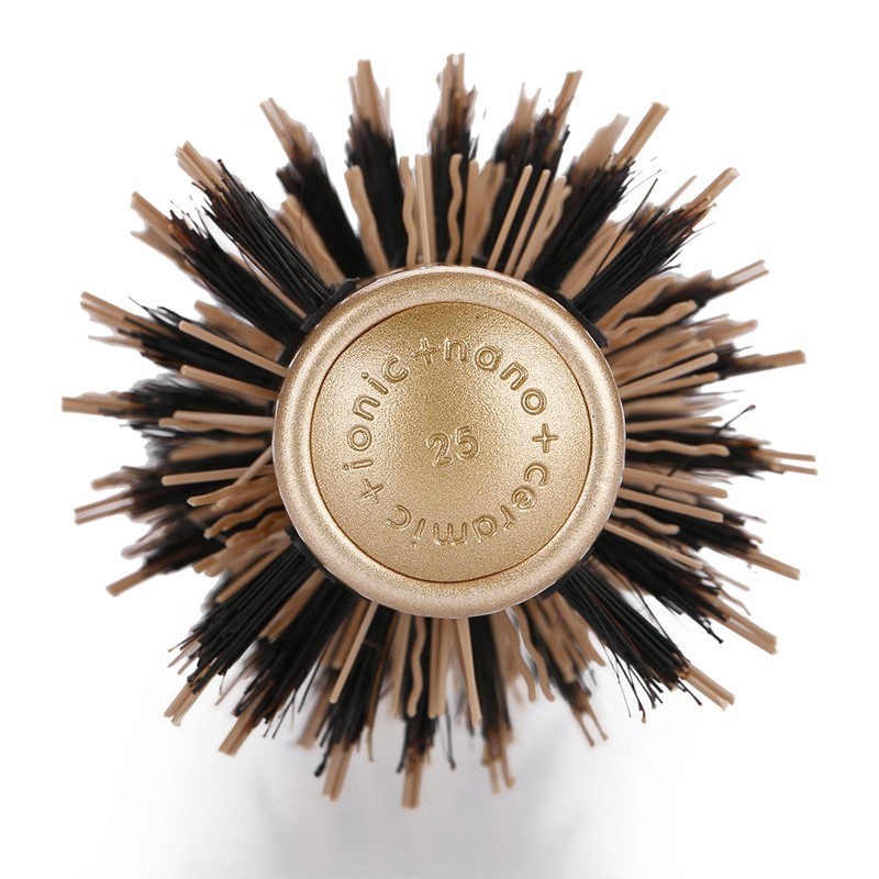 Professional Anti static Round Hair Comb Salon Styling Brush Twill
