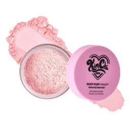 KIMCHI CHIC, Mini Me Puff Puff Pass Pink, Polvo Suelto Fijador, Ultraligero con Polvo de Arroz y Vitamina E, Acabado Mate, Control de Brillo