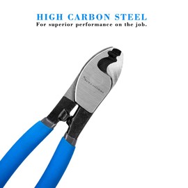 SPEEDWOX Cable Wire Cutter 8 Inches Coaxial Cable Cutting Pliers Shears Wire Stripper Curved Jaw High Leverage Heavy Duty Industy Professional Tool 1/2 Inch Capacity