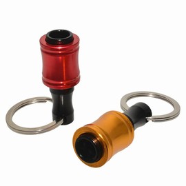 Wolfride 7 Piece Bit Holder, Driver Holder Set, Pull Down Type, Impact Driver Adapter, Aluminum Alloy, For Bits & Drills Portable, Key Chain Type, Includes Car Navigation, Compatible with Hexagonal Axis 0.25 inches (6.35 mm)