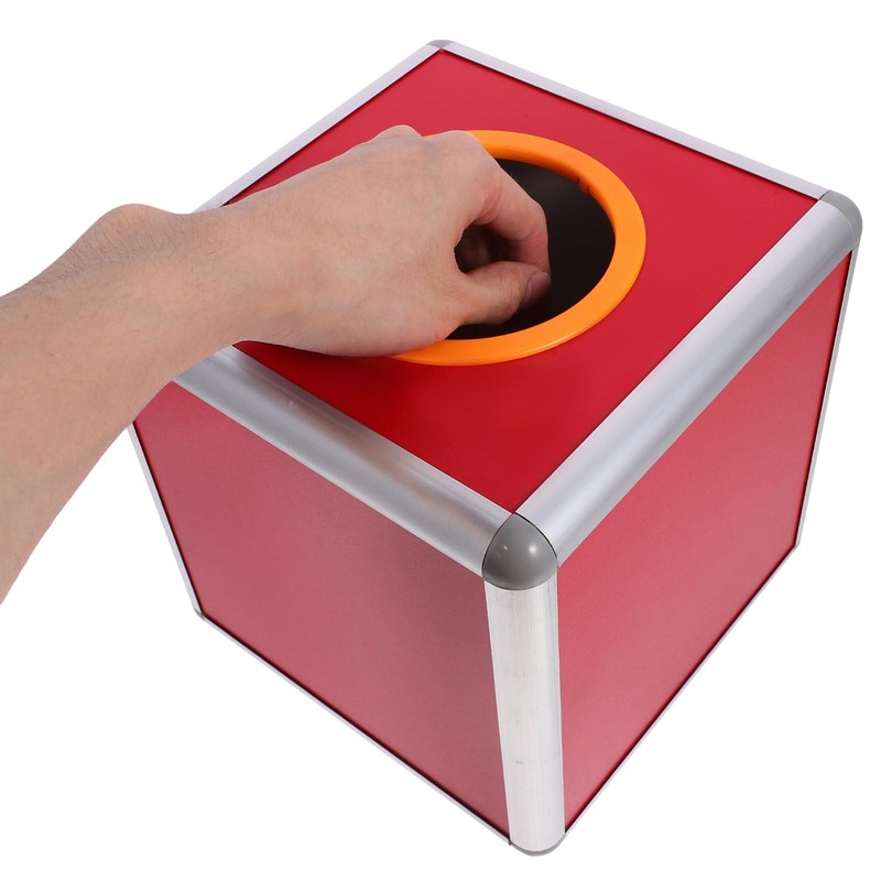 NUOBESTY 20CM Lottery Lucky Box Square Raffle Ball Game Box