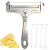 BoAn Wire Cheese Slicer with 4 Replacement Wires, Adjustable Thickness