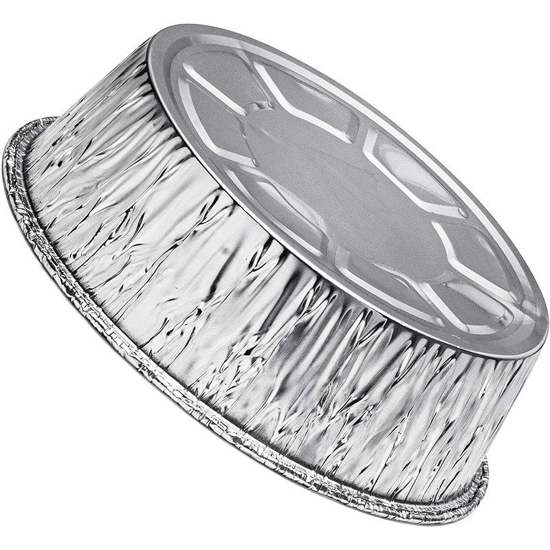 Diplastible (50 count) 8-Inch Disposable Round Aluminum Dutch Oven Liner