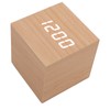 LED Wood Clock Multifunctional Large Display 3 Brightness Eye Protection