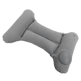 SUPYINI Lumbar Back Support Pillow Blow Up, H Shaped Inflatable Waist Pillow for Airplane Car Quick Inflation with Mouth, Single Way Air Intake for Travel, Office, Camping