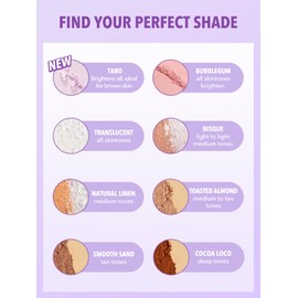 SHEGLAM 2-Layer Loose Powder for Under Eye & Face, Super Waterproof Makeup Setting Powder, Oil Control, Pore Care