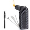 FLABOX 3 in 1 Pipe Lighter,Refillable Butane Lighter with 3