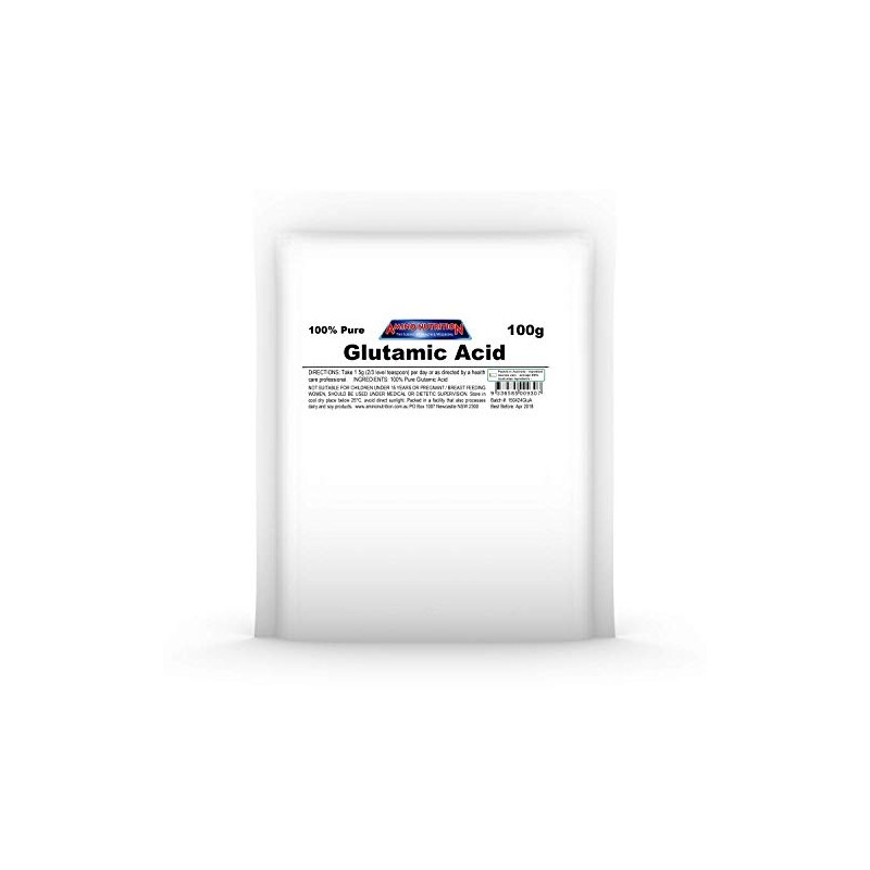 Amino Nutrition 100% Pure Glutamic Acid 100g