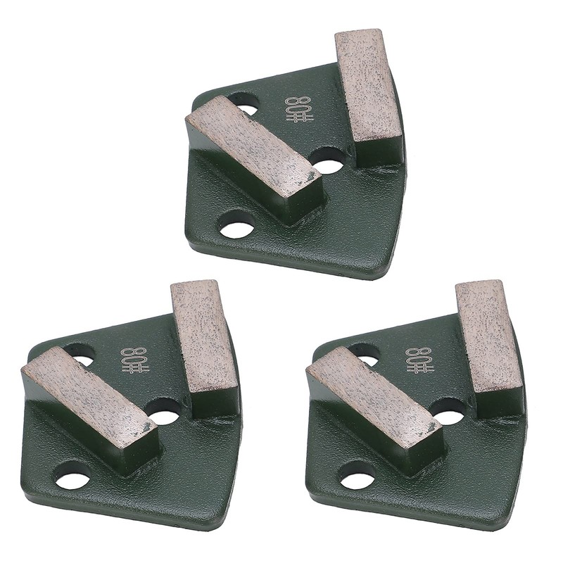 ANKROYU 3PCS Diamond Grinding Shoes, Trapezoid Concrete Grinder with 2