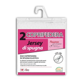 V.I.P. Very Important Pillow Pair of Terry Cloth Cushion Covers 50 x 80 cm with Comfortable Zip Cotton