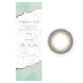 カラコン TOPARDS トパーズ 指原莉乃 さっしー ワンデー 10枚入り ペリドット（度なし）[0.00]