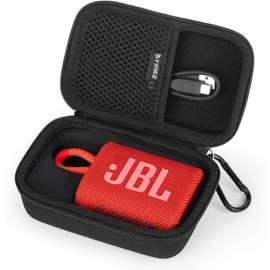 Yinke Case for JBL GO3 GO 3 Bluetooth Speaker, Hard Carry Travel Storage Bag Case (Black)