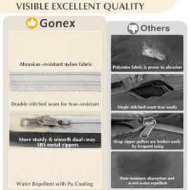 Gonex Compression Packing Cubes Extensible Organizer Bags For Travel Suitcase Organization Set of 6 Bags