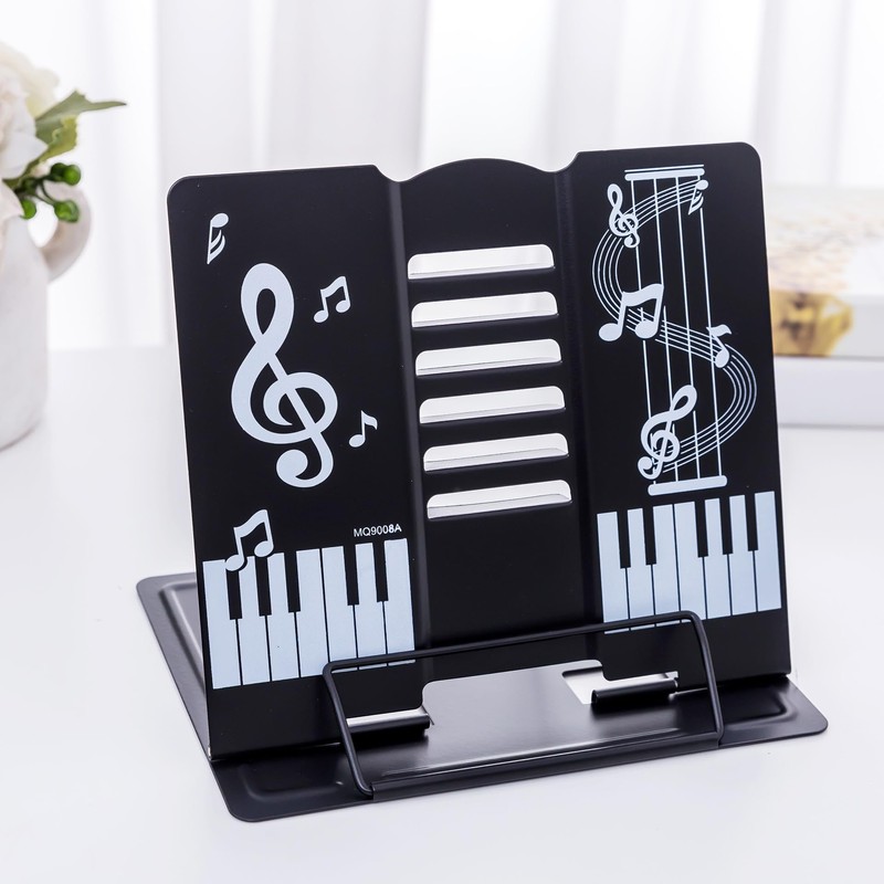 fuusui8 Cute Folding Tabletop Music Stand, Can Be Used As
