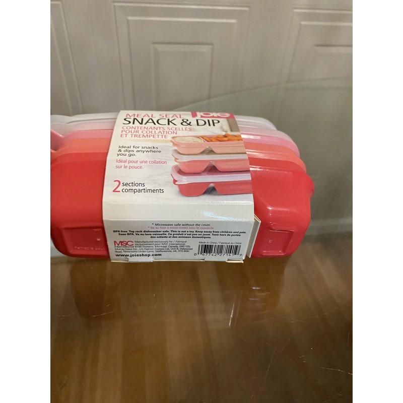 Joie Meal Meal Seal Snack & Dip Container, Set of
