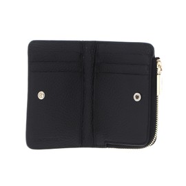 COCCINELLE Metallic Soft Credit Card Holder Black, black, Contemporary