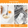 Ceramic Microwave Egg Cooker, BPA-Free 2-Cavity Egg Poacher