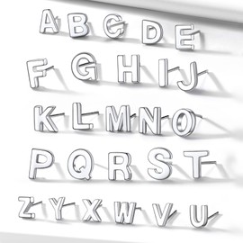 Hypoallergenic Earrings For Women Studs Sterling Silver Jewelry Initial C Letter Stud Earrings Valentine Gifts