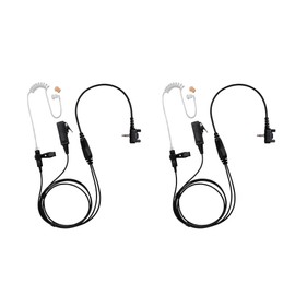 Bommeow 2 Pack BCT22-Y3 2-Wire Clear Coil for Motorola Vertex Standard VX-110 VX-130 VX-131 VX-400 VX-410 VX-414