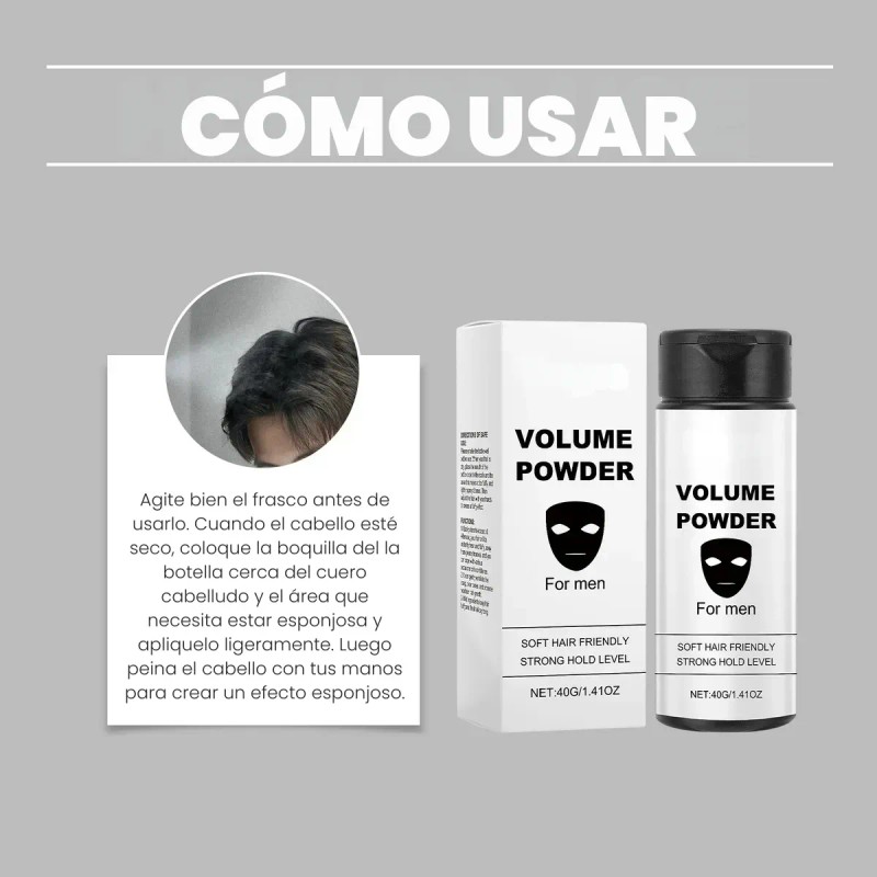 Peine Y Polvo Textura Voluminizante Barbero Peluquero 2pzs