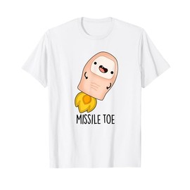 Missile Toe Funny Mistletoe Pun T-Shirt