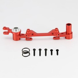 RCAWD Alloy Traxxas Udr Parts Upgrades Steering Servo Saver Set(Steering Bellcranks/Servo Saver Spring Retainer/Servo Horn, Steering) for 1/7 Traxxas UDR Unlimited Desert Racer 85086-4 (Red