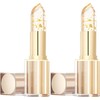2 barras de labios transparentes que cambian de color, brillo