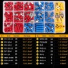 Voyzdx Kit de Terminales Eléctricos 200PCS Aislados, Doble Macho/Hembra Crimp
