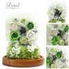 Teat Sight Preserved Flower Flower Gift Flower Present Glass Dome