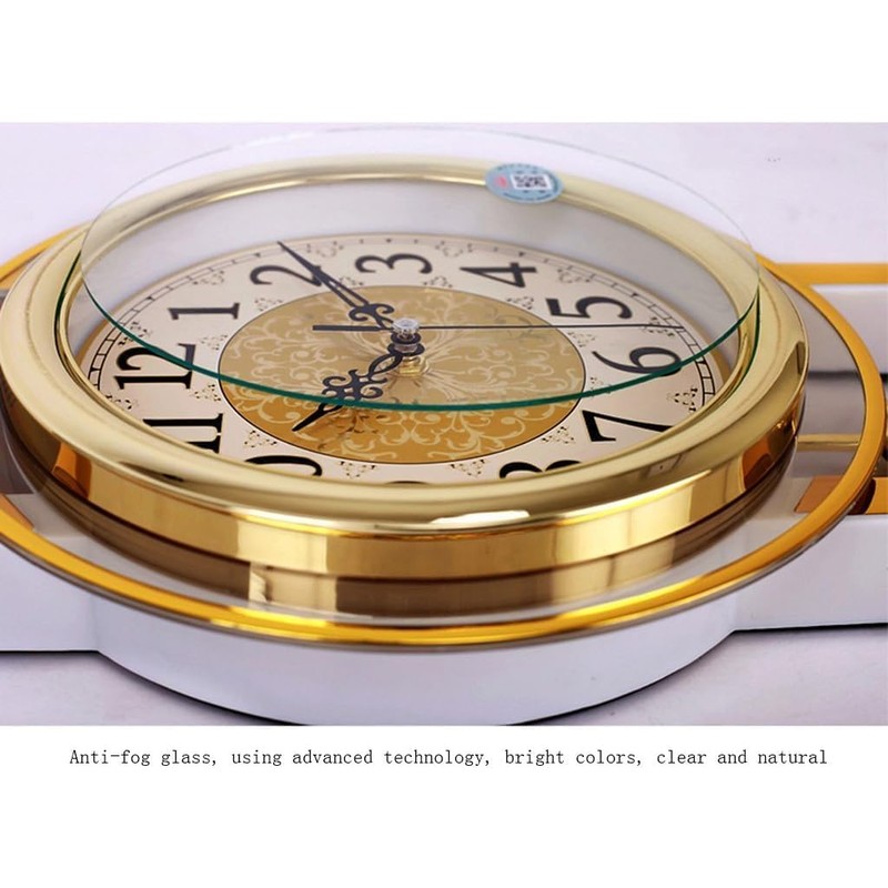 Cunluna European Wall clock,Mute silent quiet Creative Living room Bedroom
