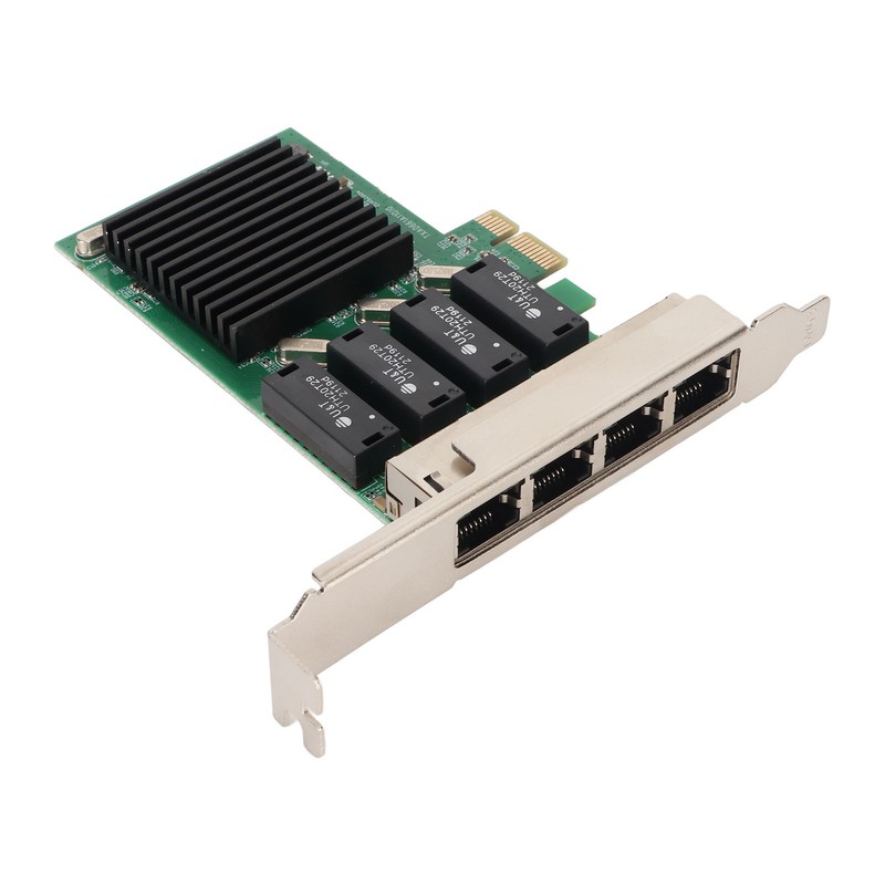 PCIe Network Card 4 Port 1000Mbps Transmission PCI Express 1.1