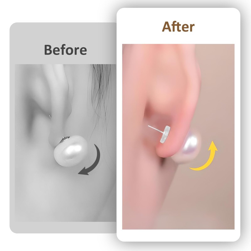 200 Pcs Silicone Earring Backs Pads for Piercing Bump, 3/5/7/9