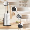 Stainless Steel Kitchen Roll Holder, Non-Slip & Waterproof, with Anti-Roll