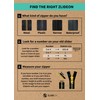 ZlideOn Zip Replacement – Pack of 3, Black, Large –