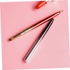 Healvian Retractable Lip Brush Tool Compact Dual Head Metal Shell