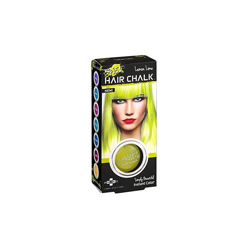Splat Hair Chalk |Lemon Lime| Temporary Hair Color