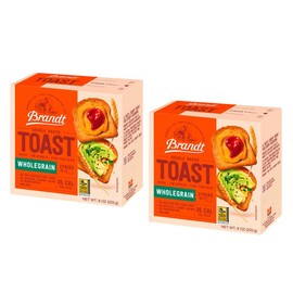 Brandt Toast, Zwieback, Rusk, Double Baked, 8 Ounces (pack of 2, Whole Grain)