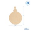 Wooden Ornaments Unfinished, Wood Ornaments for Crafts, 6 Inch, Pack