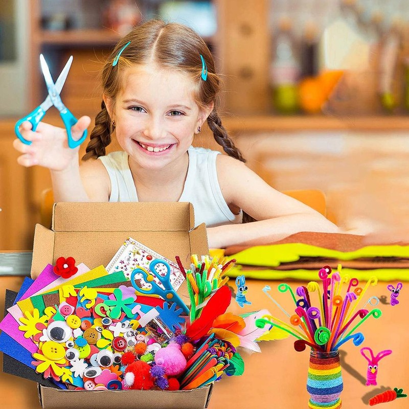 Children's Craft Set Kids DIY Art Craft Materials Supplies Kit