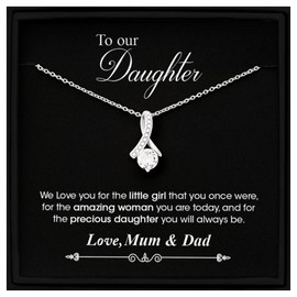 Mum & Dad's Daughter Necklace - Birthday Gift for Our Daughter