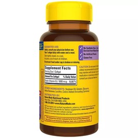 Nature Made Maximum Strength Biotin 5000 mcg Softgels for Healthy Hair, Skin & Nails - 120ct