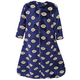 Hudson Baby Unisex Baby Plush Sleeping Bag, Sack, Blanket, Long-Sleeve Football, 12-18 Months