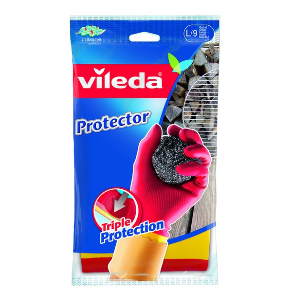 Vileda 681 Robust Rubber Gloves - Ideal For Tough Household Work that Requires Added Protection 683 1