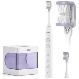 cepillo para polvo de dientes eléctrico envolvente de 3 caras, 251mm*28.5mm*27mm, Blanco