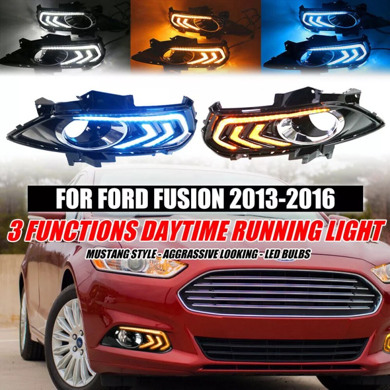 ZTT For Ford Fusion 2013-2016 LED DayTime Running Light Driving