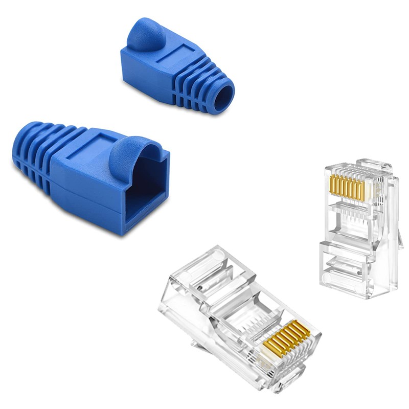Brileine RJ45 Crimp Tool Pass Through RJ45 Crimper All-in-one Ethernet